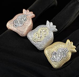 แหวนฮิปฮอปน้ำแข็งชุบทองสุดหรูได้รับการรับรองจาก IGI - Product Image 2