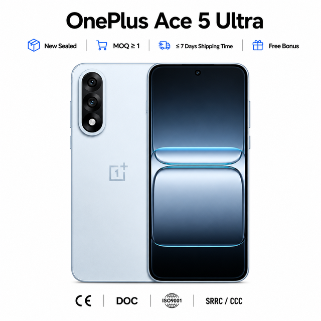 OnePlus Ace 5 Ultra 5G 16GB+1TB 6700mAh Massive Battery Dimensity 9400+ 6.83" 144Hz UHD Unlocked Phone Wholesale Ready to Ship