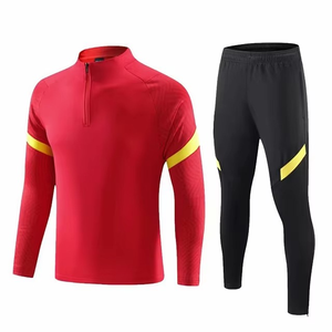 2025ชุดวอร์มทีมฟุตบอลดีไซน์สีแดงเสื้อระบายอากาศได้ยอดนิยมสำหรับกีฬาฤดูร้อนและชุดวอร์มมีสไตล์ - Product Image 1