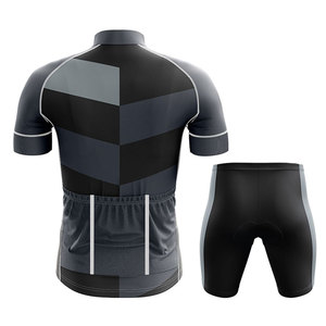 Maillot et short de cyclisme sur mesure pour hommes, respirant, séchage rapide, uniforme pour adultes, faible MOQ, ensemble avec couleurs et logos personnalisés - Product Image 2