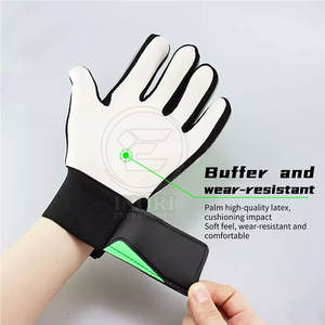 Gants de gardien de but en cuir de haute qualité, best-seller, doigts complets, légers, antidérapants, personnalisables pour hommes, vente chaude - Product Image 5