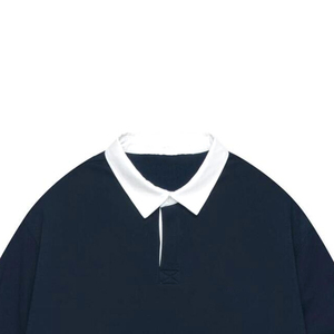 Sweat-shirts polo de haute qualité et écologiques pour hommes, maillot de couleur unie avec logo personnalisé, maillot à la mode pour l'hiver, nouveauté - Product Image 5