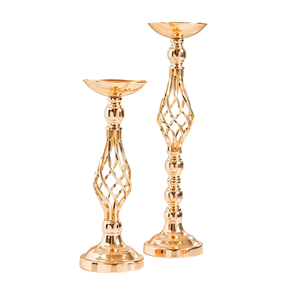 Portavelas con diseño de alambre de latón y Metal, una taza de vela con acabado de revestimiento de polvo dorado para decoración del hogar - Product Image 4