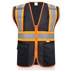 Gilet de sécurité haute visibilité ANSI Classe 2 imperméable, veste de sécurité simple personnalisée, vêtements de travail en polyester - Product Image 1