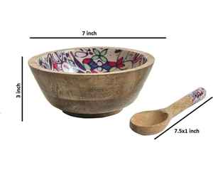 Bol en bois de qualité supérieure avec texture unique parfait pour les collations à la salade pour l'intérieur de l'hôtel et de la maison - Product Image 2