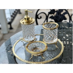 GROSSE REMISE ; sensation premium de la qualité supérieure du métal et du verre, ajoute une touche d'élégance instantanée aux habitudes quotidiennes de la salle de bain, cadeaux de pendaison de crémaillère - Product Image 4