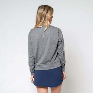 Sudadera deportiva de cuello redondo PARA MUJER: tela ligera, transpirable y elástica para entrenamientos y Deportes - Product Image 3