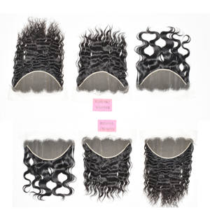 Extensions de cheveux humains vierges Remy indiens, double trame, alignées sur la cuticule, 13*6, avec bonnet en dentelle intégrale, vente en gros - Product Image 5