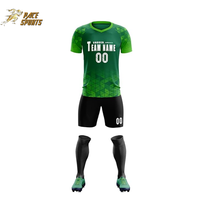 Pabrik tersublimasi kustom manufaktur Pria Wanita seragam sepak bola kaus sepak bola cetakan dan set pendek