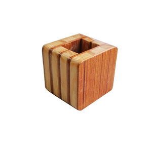 Porte-stylo en bois et en métal à usage multiple Porte-stylo Porte-crayon Bureau Bureau Table Décor Porte-stylo - Product Image 4