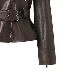 Oem Service Chaquetas de cuero para mujer Último diseño Chaquetas de cuero para mujer Low Moq Chaquetas de cuero para mujer Poliéster de alta calidad - Product Image 5