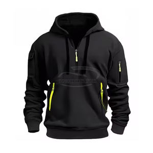 Sudaderas con capucha de color personalizado para hombre, nuevo estilo, Polar, informal, estampado en relieve, cuello con capucha, 100% algodón, invierno, precio al por mayor, Pakistán - Product Image 5