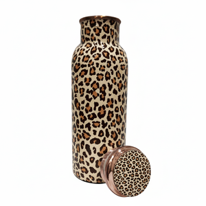 Bouteille d'eau en cuivre marbré rouge, étanche, verres ayurvédiques écologiques pour salle de sport, bureau, maison, fournisseur en vrac, exportateur, vente en gros - Product Image 3