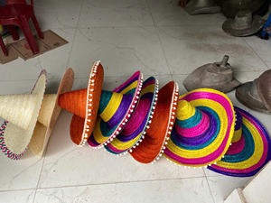 Sombreros de paja mexicanos festivos-Colores brillantes para cualquier reunión - Product Image 4