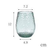 Holar] verres à vin en plastique acrylique AC dur incassable fabriqué à taïwan avec motif de mosaïque de pierre