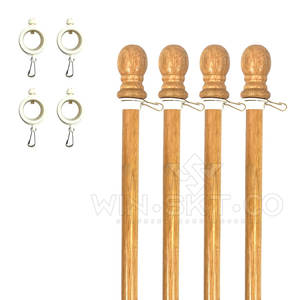 Nuevo Asta de Bandera de Madera para Exteriores, Asta de Bandera de Madera de la Mejor Calidad, Color y Tamaño Personalizados - Product Image 3