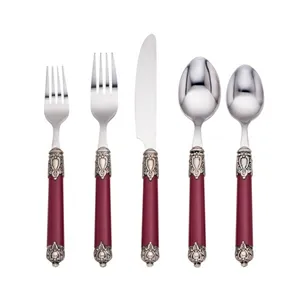 Finest Quality Product Maker Indian Supplier Manufactured Stainless Steel Metal Cutlery Flatware Set Simple Style for Restaurant