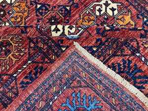 Tapis antidérapant multicolore noué à la main haut de gamme en laine antique de qualité supérieure tissé abstrait priant pour la maison tapis de salon en coton - Product Image 2