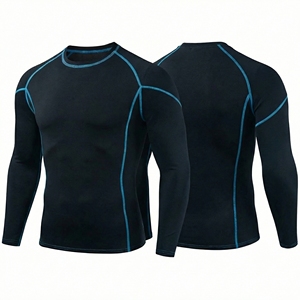 Camiseta de Compresión de Manga Larga para Hombre, Personalizada OEM ODM, para MMA BJJ, con Estampado por Sublimación, Ropa de Entrenamiento de Grappling - Product Image 4