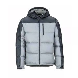 Vente en gros Doudoune de haute qualité pour hommes Nylon Polyester Logo personnalisé Veste d'hiver à capuche Parka chaude en duvet Épaissir Style décontracté - Product Image 1