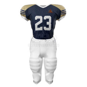 Uniformes de Fútbol Americano de Manga Corta Transpirables de Alta Calidad y Bajo Precio Hechos de 100% Poliéster - Product Image 3