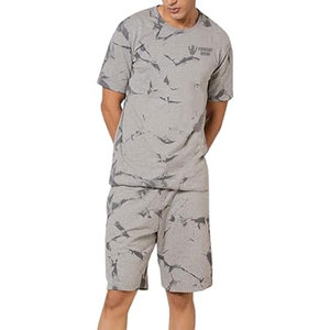 Diseño de Logotipo Personalizado, Traje de Verano de Dos Piezas para Hombre, Conjunto de Pantalones Cortos y Camiseta para Hombre - Product Image 1