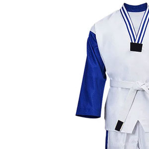 Lightweight Cotton Stretch Taekwondo Uniform Sets for Adults Custom Logo OEM Martial Arts Wear - Product Image 4