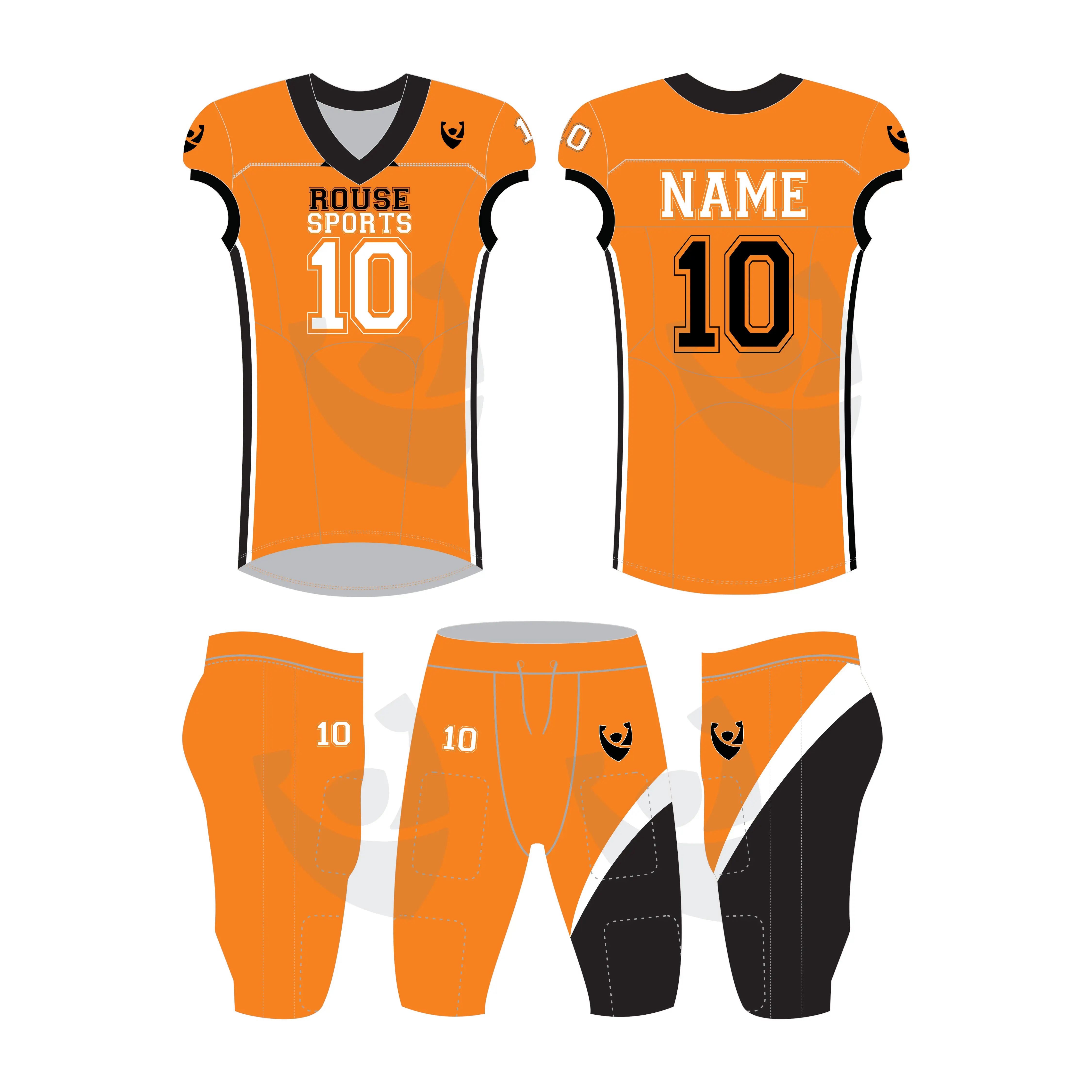 Wholesale High Quality Custom 2021 Sublimated American Football Uniforms High-performance sports apparel.