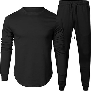 Conjunto Deportivo JMIERR de 2 Piezas para Hombre, Sudadera y Pantalones de Chándal de Algodón, Color Sólido Estampado, Ecológico, Antibacterial y Transpirable - Product Image 4