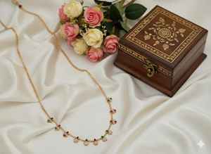 Nouvelle collection de bijoux de mode ensembles de pendentifs anciens 20cm & 8gm pour femmes ensemble de bijoux de mariage de fournisseur indien - Product Image 6