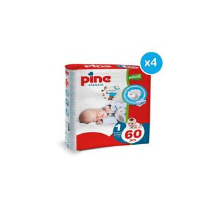 ผ้าอ้อมสำเร็จรูปสำหรับเด็กแรกเกิด 2-5 กก. 240 ชิ้น (4 แพ็ค แพ็คละ 60 ชิ้น) - Product Image 3