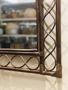 ¡BARATO! Espejo de pared vintage, espejo de ratán bohemio, decoración de pared para el hogar - Product Image 4