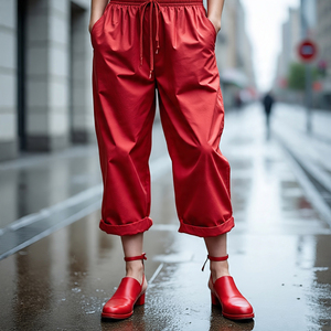 100% Nylon coupe-vent pantalon femmes en plein air pluie coupe-vent pantalon dames personnaliser imperméable pantalons de survêtement femmes - Product Image 5