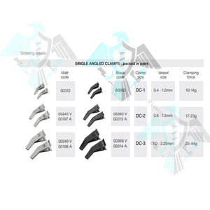 ไมโครแคลมป์เรือ | ไมโครแคลมป์คู่ Approximator Vein 8มม. พร้อมเครื่องมือปรับแต่งทำโดย Pissco - Product Image 2