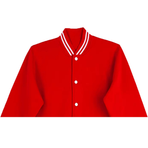 Factory Wholesale Custom Varsity Jacket OEM Design Breathable Windproof High Quality Men Embroidery Patch Front Genuine Leather - Product Image 2