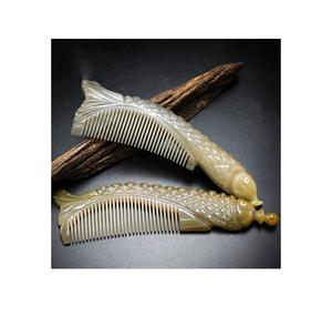 Peigne en corne de buffle le plus vendu de stylistes artisanaux pour coiffer les cheveux en véritable peigne en corne de buffle/boeuf - Product Image 2
