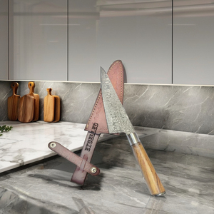 Venta caliente profesional 8 pulgadas Chef cuchillo hecho a mano Premium japonés Damasco acero carbono acero mango de madera cuchillos de cocina - Product Image 1