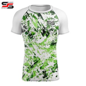 Camiseta de Compresión Personalizada de Manga Corta con Logotipo de Surf, MMA, BJJ, Rashguard Sublimado de Jiu Jitsu, Diseña Tu Propio Rashguard - Product Image 4