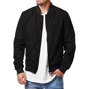 Nouveau Hommes Hiver Haute Qualité Classique Blanc Logo Personnalisable Imperméable Col Montant Respirant Nylon Matériel Bomber Veste Vente - Product Image 3
