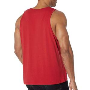 Débardeurs de gym avec logo personnalisé OEM pour hommes Chemises sans manches d'été 100% coton 180GSM Vêtements pour hommes Débardeurs de grande taille à vendre - Product Image 2