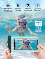 Vente en gros d'usine, étui de téléphone universel transparent personnalisé, design sportif, matériau PVC léger, compatible avec plusieurs marques