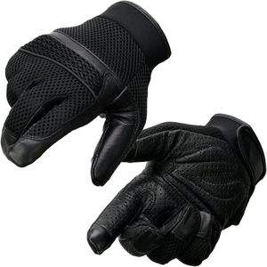 Guantes de carreras de motos Cafe Racer para hombre, ropa deportiva de moda para automóviles con cuero y material textil para montar en moto - Product Image 4