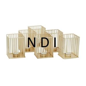 ชุดเชิงเทียนตกแต่งคุณภาพสูง 6 ชิ้น พร้อมเคลือบผงสีขาว สำหรับอุปกรณ์ตกแต่ง - Product Image 1