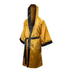 Bata de Boxeo de Satén de la Mejor Calidad con Capucha para Combates de Boxeo |   Diseño y Colores Personalizables a Precio Económico - Product Image 2
