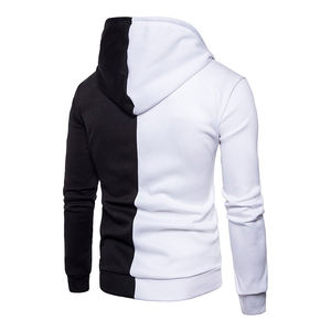 Men's High Quality Cotton Hoodie Thick Fleece Zipper-Up Winter <b>Blank</b> Slim Fit Full Zipper Solid Pattern - Product Image 4