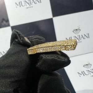 Colgantes de Moissanita VVS, Dijes con Certificación IGI, Estilo Hip Hop, Letra Personalizada, Corte Brillante, Microincrustaciones, Chapado en Oro, Plata de Ley, Unisex - Product Image 4