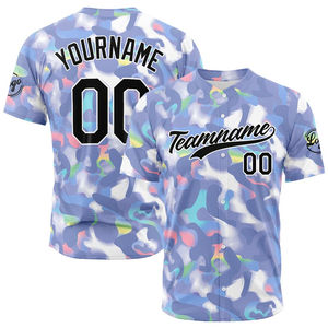 Camiseta de béisbol con logotipo personalizado de alta calidad, uniformes de sublimación de nuevo diseño a la moda para adultos, deportes de equipo, servicio OEM - Product Image 6