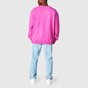 Sweat-shirt à capuche en molleton uni de qualité supérieure, style nouveau, pour homme, délavé à l'acide, avec poche brodée, 100% coton - Product Image 4