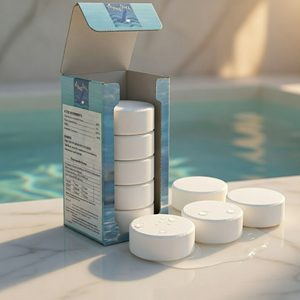 Tablettes effervescentes blanches rondes pour piscine, bonbons fruités acidulés, logo personnalisé en relief, approvisionnement en vrac, nettoyant pour piscine, chlorinateur - Product Image 3