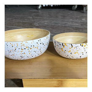 <b>Large</b> Capacity Bamboo <b>Bowl</b> for <b>Salad</b>, Fruit, or Snack, Reusable and Sturdy, Elegant Choice for Home Dining or Catering Service - Product Image 3